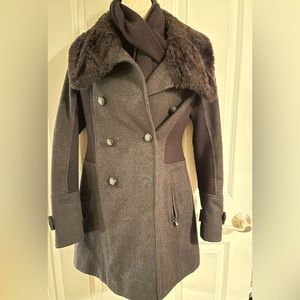 Guess women Double Breasted wool Black